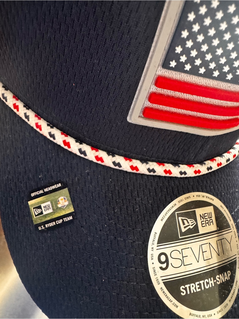 New Era Navy 2025 Ryder Cap with USA Trophy Patch - Picture 4 of 5